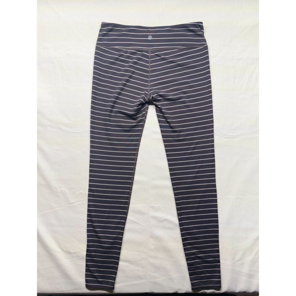 Athleta Striped Yoga Activewear Leggings — Size Large Tall (LT)